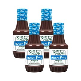 Sticky Fingers Sugar Free Barbecue Sauce, Original (18 Ounce, Pack of 4)