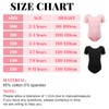 Monbessi Ballet Leotard for Girls Basic Short Sleeve Toddler Dance