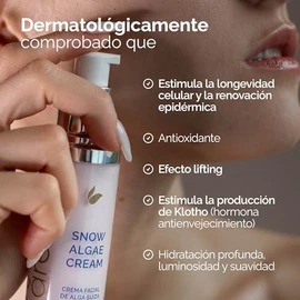 Crema Facial Antiedad con Alga Suiza y Células Madre | Efecto Lifting + Hidratación Profunda | Reduce Arrugas en 21 Días | Snow Algae Cream kareCo