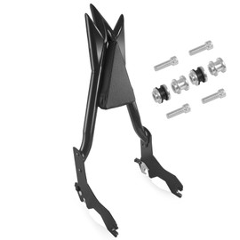 Harvards Chrome Custom 26”Tall Adjustable Sissy Bar Docking for Harley Davidson 2018-2024 Low Rider Models Lowrider ST FXLR FXRST FXLRS FXLRST Sport Glide FLSB Dyna Gloss Black