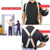 MELOTOUGH X back suspenders airport friendly Suspenders,NO buzz with Plastic