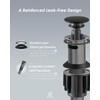 Matte Black ABS Pop Up Sink Drain with Overflow for