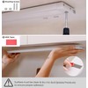 Tonlesm 12 Inch Under Cabinet Lighting Plug in, 7W 120V
