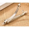 MAHAVIMOKSA 1 Box 30pcs Silver Tone French Style Barrette Hair