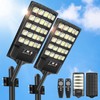 Solar Street Lights Outdoor Waterproof, 30000LM 6500K Motion Sensor LED