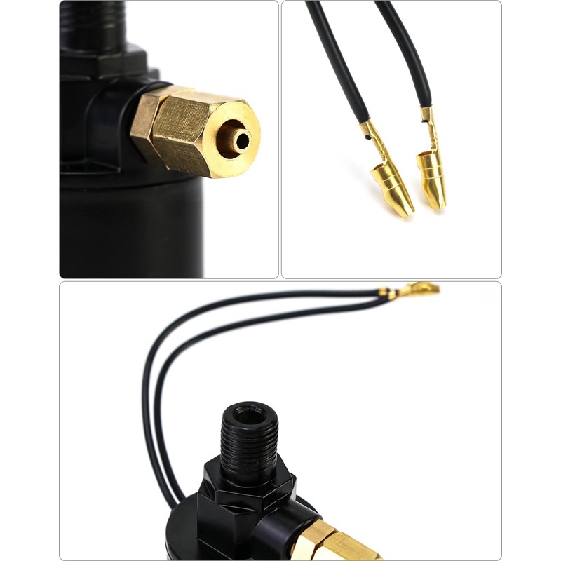 QWORK Air Horn Solenoid Valve, 2 Pack 1/4" NPT 12V