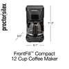Proctor Silex FrontFill Drip Coffee Maker, 12 Cup Glass Carafe,