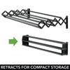 mDesign Steel Wall Mount Accordion Expandable Retractable Clothes Air Drying
