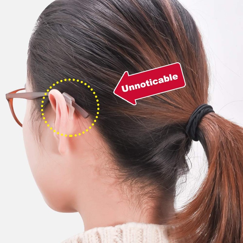 SAIGO Anti-slip Ear Hooks Holder Eyeglasses Retainers Silicone Glasses Temple
