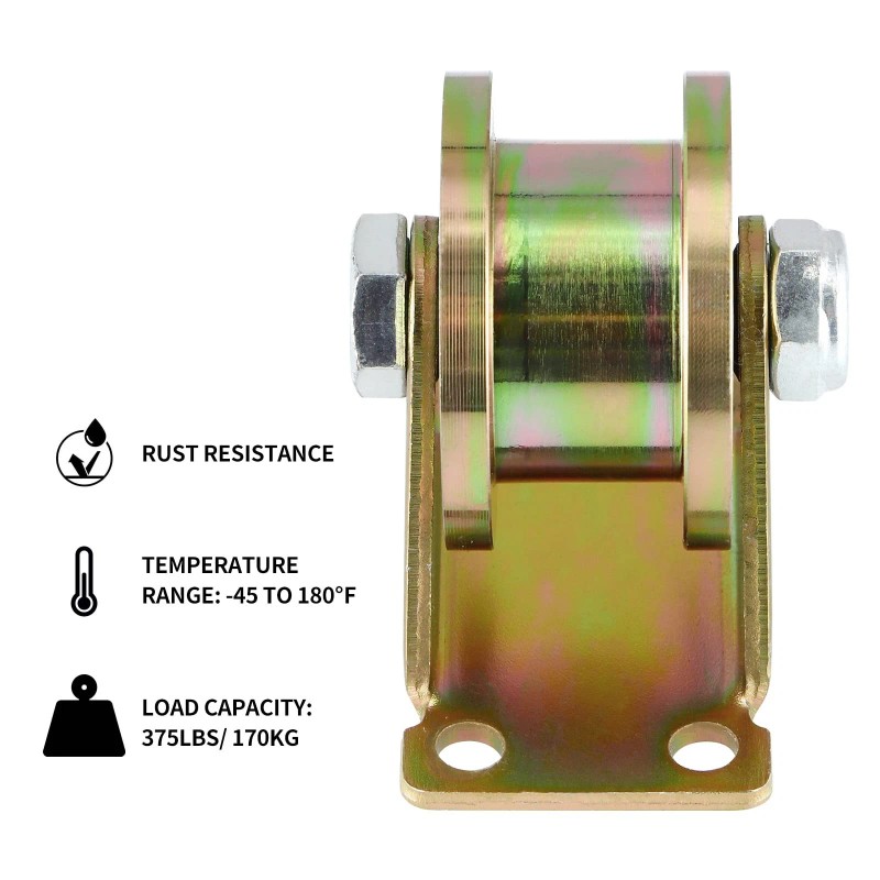 Skelang 4 Pcs 2" Groove Wheel, H-Type Heavy Duty Rigid