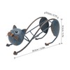 Wine Holder Cat Style Sturdy Metal Space Saving Decorative Stylish