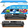 218X W2180X W2180A Black Toner Cartridges 2 Pack High Yield
