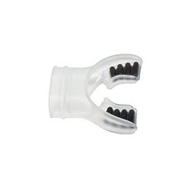 Innovative Scuba Concepts Silicone Mouthpiece with Colored Bite Tabs, Clear/Black