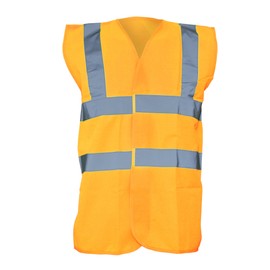 Yoko Unisex Premium Hi-Vis Waistcoat Vest / Jacket (2XL) (Hi Vis Orange)