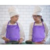 Zihuatailer Purple Kids Baking Apron Cooking Apron with Pockets for