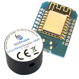 bitShake SmartMeterReader - WiFi Set | IR Reading Head | TASMOTA Pre-Installed | WLAN | MQTT