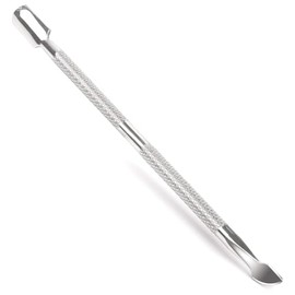 Cuticle Pusher & Nail Scraper | UV Gel Nail Polish Remover Tool | Dual-Head Stainless Steel Cuticle Trimmer for Dead Skin Removal on Fingernails and Toenails | Nail Art Essential