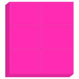 PATIKIL Printing Color Coding Labels 4 x 3.33 Inch, 150 Pcs Rectangular Colored Labels Sticker Moving Stickers Tags for Inkjet Laser Printer Inventory Packing Box, Fluorescent Pink