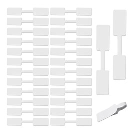 Price Tags Small, Pack of 500 Pendant Labels White Price Tags Handmade Jewellery Price Label Square Hanging Labels Label Display for Necklace Earring Stickers 26 x 12 mm