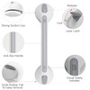 16 Inch Long Suction Grab Bar for Bathroom Indicator Light,