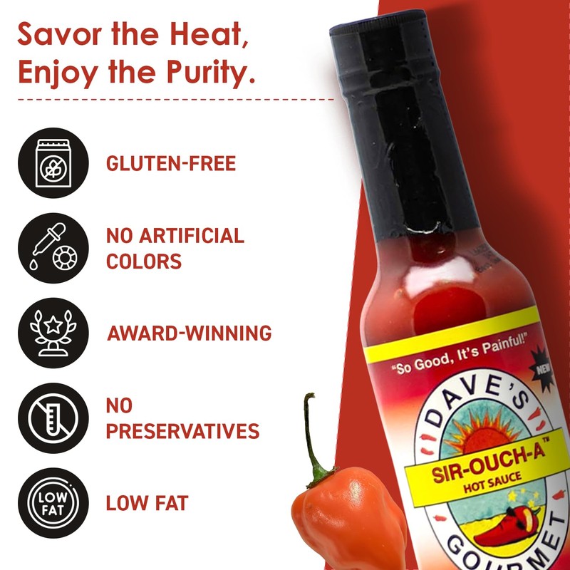 Dave’s Gourmet Sir Ouch-A Hot Sauce - Hot Thai-Style Sriracha