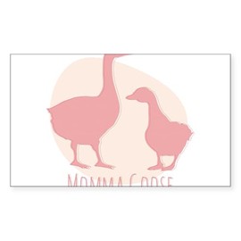 CafePress Momma Goose Sticker Rectangle Bumper Sticker Car Decal
