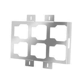 Mounting Plate Compatible with Milwaukee Packout, Stainless Steel, 50 Lbs, for Tool Storage and Organization System (Half Plate)