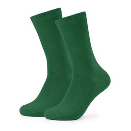 Forony Green Dress Socks for Men Bamboo Rayon Anti Odor Moisture Wicking Size 8-13