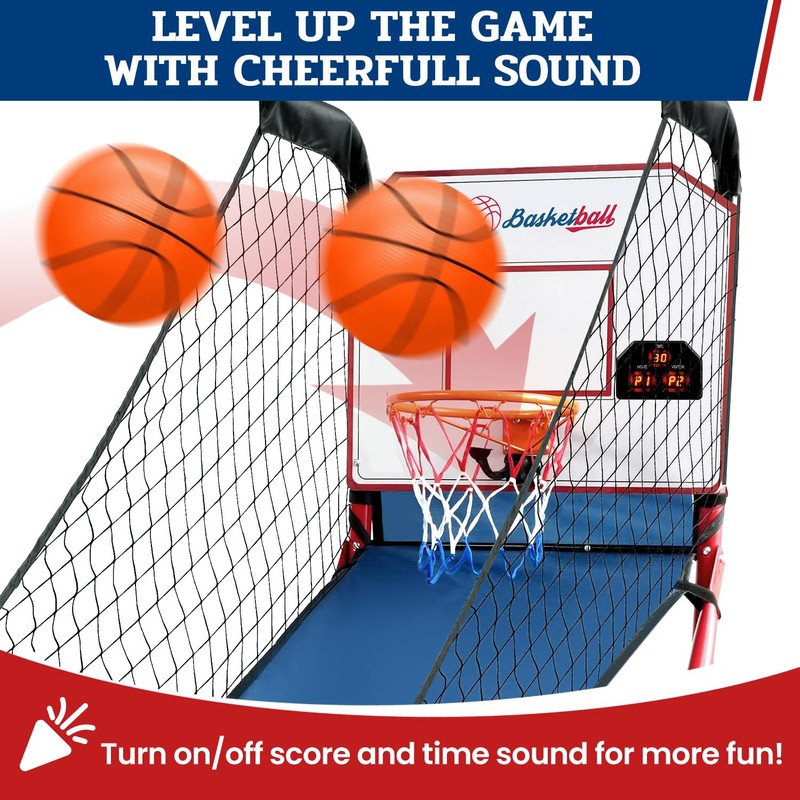 BAGAIL Basketball Arcade Game, Electronic Basketball Shooting Game, Arcade Sounds,