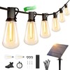 OHLUX 60FT Solar Globe String Lights Outdoor, Shatterproof Solar Patio