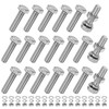 M METERXITY 20-Pack Hex Head Screw Bolt with Nuts Flat
