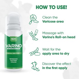Varino Leg Tightening Lotion, Circulation and Vein Support for Healthy Legs, with Horse Chestnut Seed Extract, 50 ml