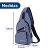 Bluelander Mochila Cruzada Antirrobo Impermeable, Bolso de Pecho para Hombre,
