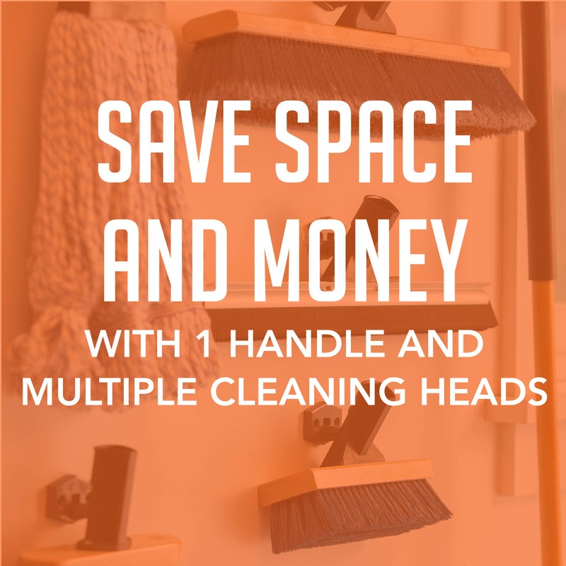 SWOPT Angled Broom Head + 12” Dust Mop Head +