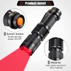 Honoson Red Flashlight LED Red One Mode Light Single Mode