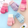 Baby Toddler Gloves On String Cute Winter Warm Knitted Magic