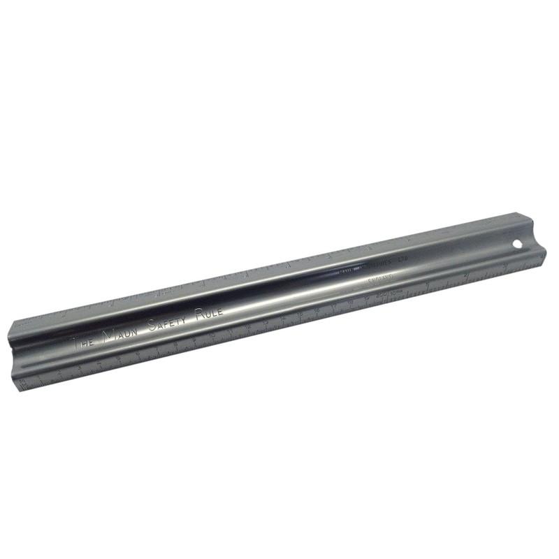 Metal Safety Cutting Ruler 30cm (12") - Made in The