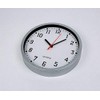 Large Round Wall Clock with Silver Frame, EASY READABLE BIG