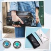 AHANDMAKER 20 Sets Buttons For Leather, 2 Colours Alloy Engraving