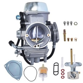 Golf Cart Parts & Accessories 1998-2001 For Yamaha Grizzly 600 Carburetor & Fuel Gas Petcock Valve Fuel Filter Mod-G33S-2637
