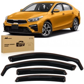 Nilight in-Channel Rain Guards for Kia Forte 2019 2020 2021 2022 2023 2024 2025, Vent Window Visors, Original Window Deflectors-4PCS