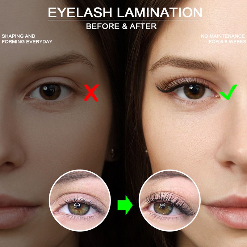 Eyebrow Lamination Kit Semipermanent Safe Moderate 6 to 8 Weeks