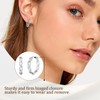 3 Pairs of Link Earrings, Double Circle Hoop Earrings, Convertible