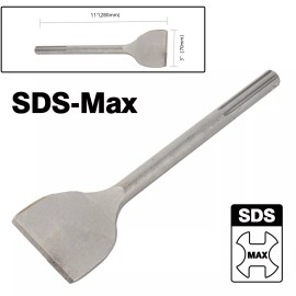 Versery 3'' x11'' SDS MAX Chisel SUNGATOR Heavy Duty Rotary Hammer Flat Chisel Bit Tool
