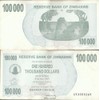 Prophila Collection Banknote Zimbabwe Pick-Nr: 48b Used (III) 2006 100,000