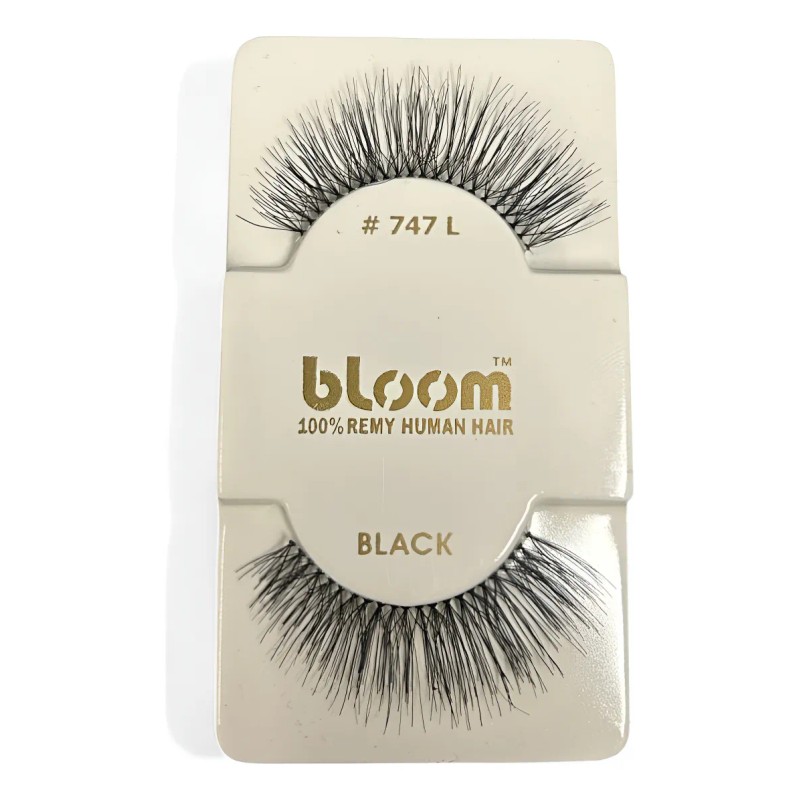 12 Pestañas Tira Bloom 100% Natural Modelo #747 A Elegir