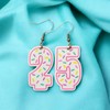 Birthday Candle Earrings Age 25