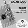 Padlock (2 Pack) 4 Digit Combination Lock - for Gym