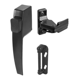 Prime-Line MP5007 Push Button Screen/Storm Door Latch Set, Black (1 Set)