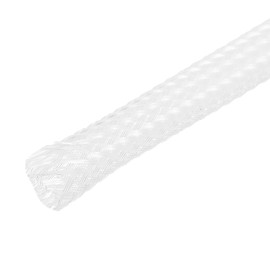 uxcell Expandable Sleeving, 1/4-inch 100ft Cable Sleeve, Clear